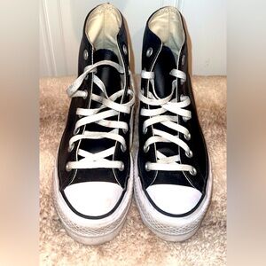 Converse Chuck Taylor Platform Lift High Top Unisex Size 7.5 mens Black Leather